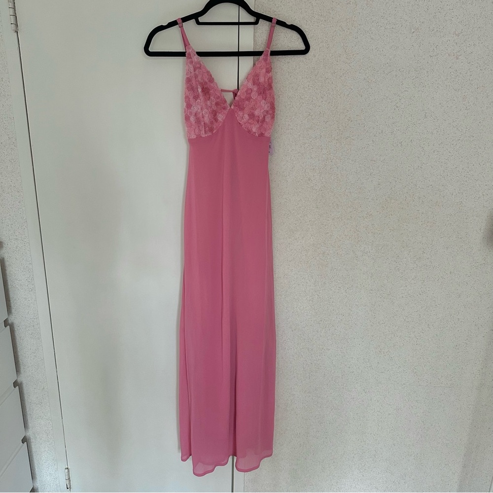 Pink Maxi Slip Dress
